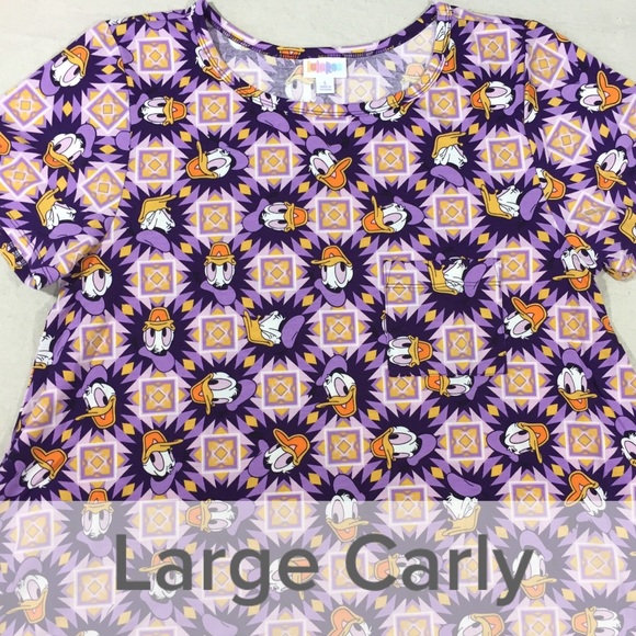 T-shirt Manches 3/4 Lularoe Donald Duck - Taille L - Neuf Avec étiquette